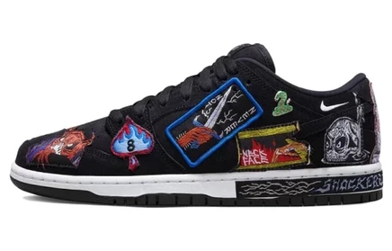Кроссовки Nike X Neckface SB Dunk Low Pro, черные