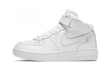 Детские кеды Nike Air Force 1 Mid, белые