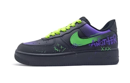 Унисекс кроссовки Nike Air Force 1, черно-зеленые