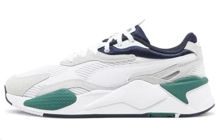 Мужские кроссовки Puma RS-X3, бело-зелёные