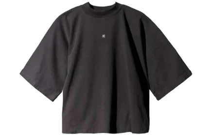 Мужская футболка YEEZY x Balenciaga Cropped Logo, черная