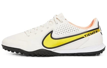 Футбольные бутсы Nike Tiempo Legend 9 Pro TF, бело-жёлтые