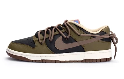 Мужские кроссовки Nike Dunk Low, оливково-зеленые
