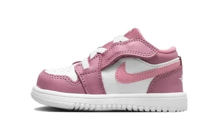 Детские кеды Jordan Air Jordan 1 Low Alt, розово-белые