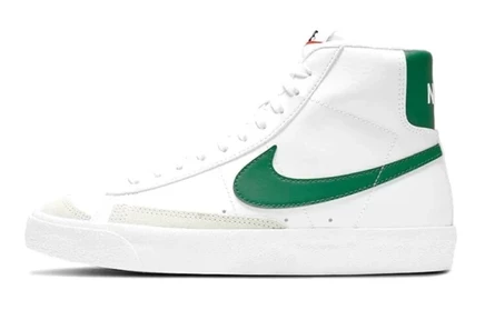 Детские кеды Nike Blazer Mid 77, бело-зеленые