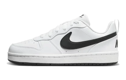Детские кеды Nike Court Borough Low GS, бело-черные