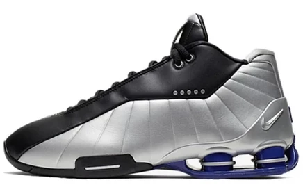 Мужские кроссовки Nike Shox BB4, чёрно-серебристые