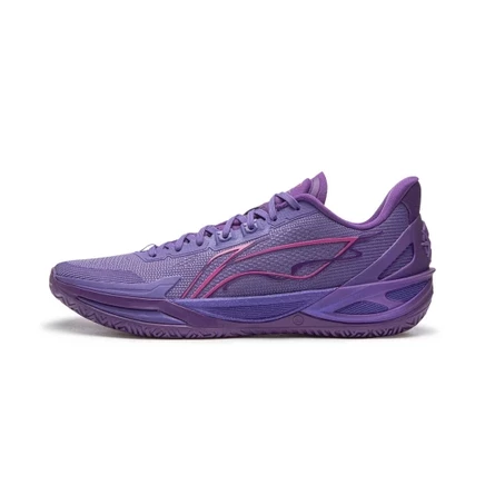 Li Ning Blade 6 V2 Cushioning Slip Resistant Breathable Rebound Grip Low top All Around Performance Basketball Shoes фиолетовый