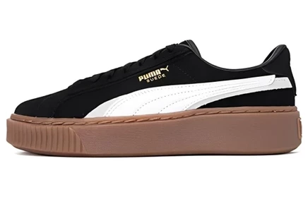 Женские кеды Puma Platform, черно-бело-коричневые