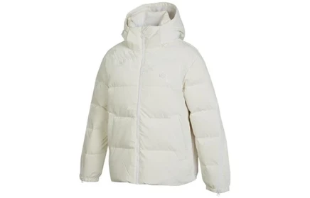 Женский пуховик adidas Originals Allover Print, белый