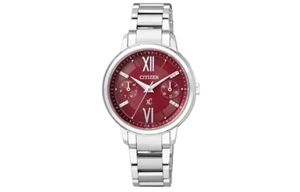 Женские часы Citizen C, 31 мм, красный циферблат