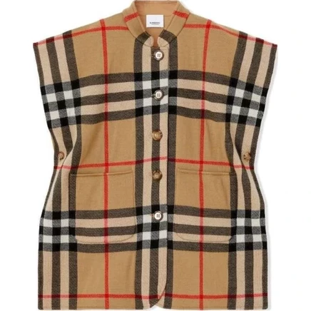 Детский плащ Burberry для девочек, бежевый