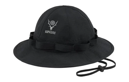 Мужская панама Supreme SOUTH2 WEST8 Jungle Hat, черная