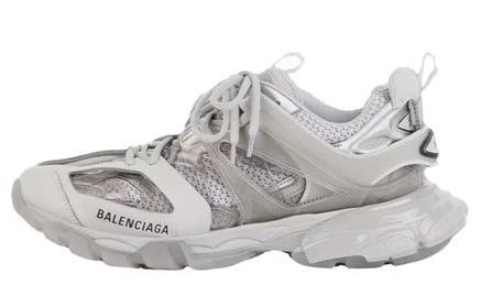 Кроссовки Balenciaga Track Clear Sole Daddy, серо-белые