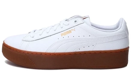 Женские кроссовки Puma Vikky Platform Leather, белые