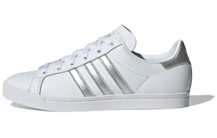 Женские кеды Adidas Coast Star, бело-серебристые