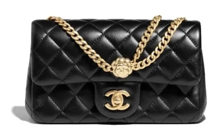 Женская мини-сумка Chanel Classic Flap, черная