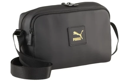 Унисекс-сумка через плечо Puma, экокожа, черная