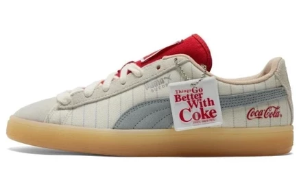 Мужские кроссовки PUMA Suede Coca-Cola, белые