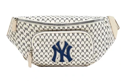 Унисекс поясная сумка MLB Monogram, айвори