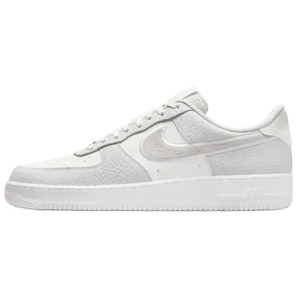Мужские кеды Nike Air Force 1, бело-серые