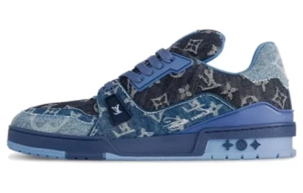 Унисекс-кроссовки Louis Vuitton Trainer Low Top, синие
