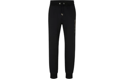 Мужские трикотажные брюки Hugo Boss, черные
