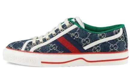 Женские кеды Gucci Tennis 1977, цвета деним