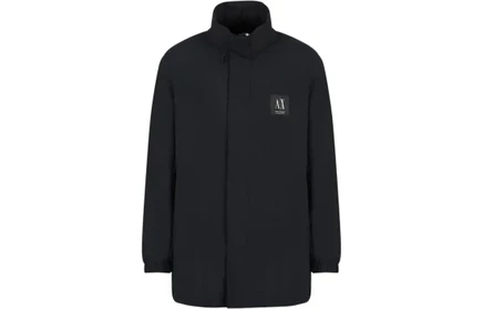 Мужской бомбер Armani Exchange с капюшоном, черный