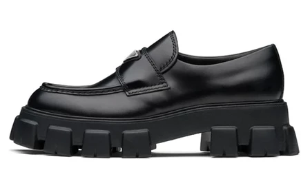 Мужские лоферы Prada Monolith, черные