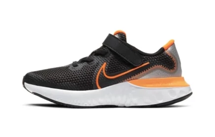 Детские кроссовки Nike Renew Run PS, чёрно-оранжевые