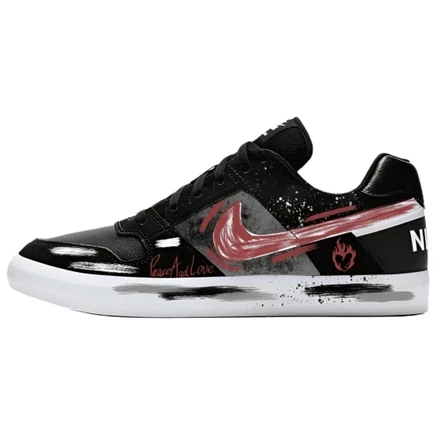 Унисекс кеды Nike SB Delta, красно-черные