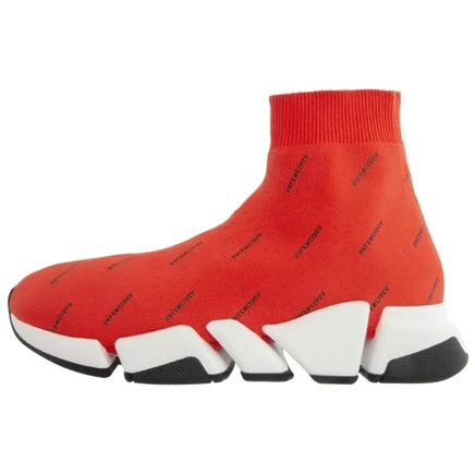 Мужские кроссовки Balenciaga Speed 2.0 высокие, красные