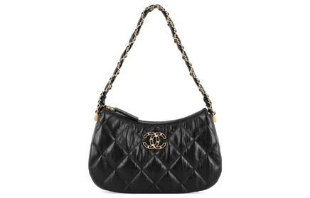 Женская сумка на плечо Chanel из кожи, черная