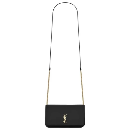 Женский чехол-сумка Saint Laurent Monogram, черный