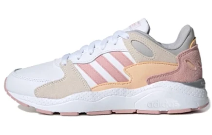 Женские кроссовки Adidas Neo Crazychaos, бело-оранжевые