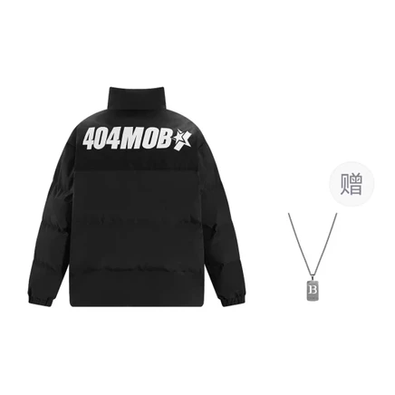 Женский пуховик 404MOB GANG, черный