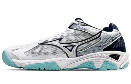Мужские кроссовки Mizuno Wave Supersonic, бело-серо-голубые