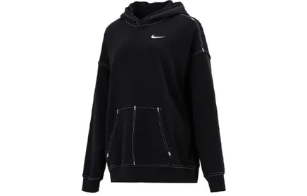 Женское худи Nike NSW Swoosh оверсайз, черное