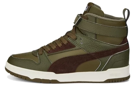 Мужские кеды PUMA Rbd Game High, оливковые/бордовые