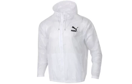 Унисекс-куртка PUMA для защиты от солнца, белая