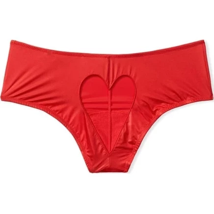 Женские трусы Victoria's Secret, красные с сердцами