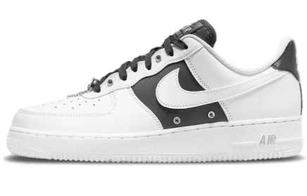 Мужские кроссовки Nike Air Force 1 Premium, бело-серебристые