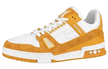 Мужские кроссовки Louis Vuitton Trainer Low, желтые