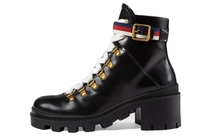 Женские кожаные ботинки Gucci Sylvie 55 мм