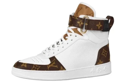 Женские кеды Louis Vuitton LV Boombox High Top, белые