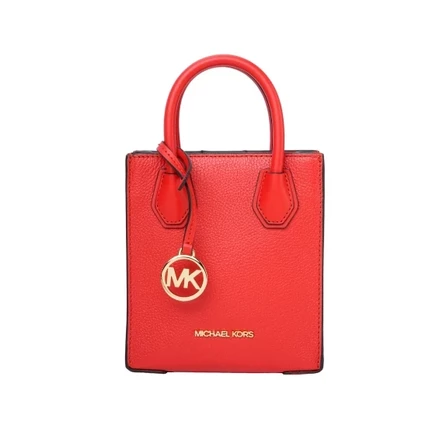 Женская сумка Michael Kors Mercer из кожи, ярко-красная