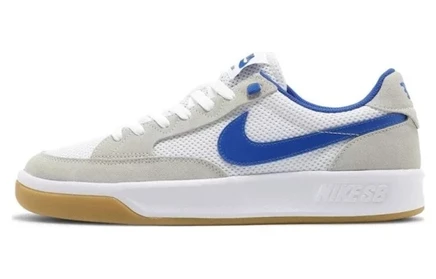 Мужские кроссовки Nike SB Adversary, бело-синие