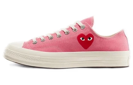 Мужские кеды Converse Chuck 70 Ox CDG Play, розовые