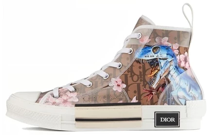Мужские высокие кеды Dior B23 Sorayama, коричневые